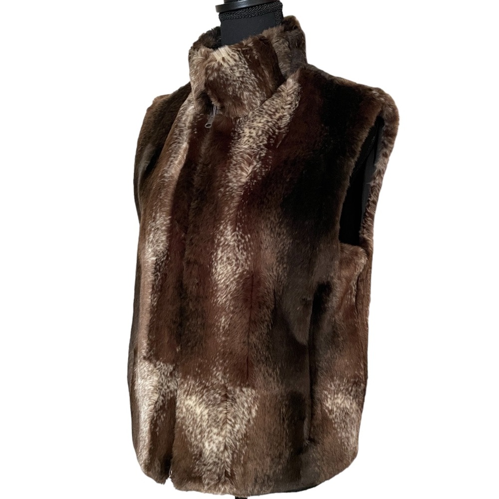 Faux Fur Vest Reversible